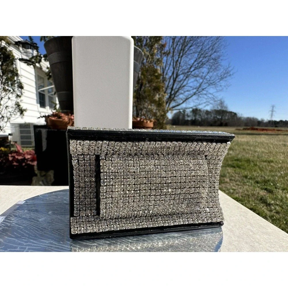 Sparkling Rhinestone Tissue Box Holder Car Home Decor Bling Accessories‎